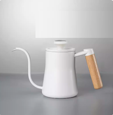 Hot selling hand-brewed coffee pot (new Y4 hand-brewed coffee pot (white 550ml) + thermometer)