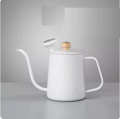 Hot selling hand-brewed coffee pot (new Y1 hand-brewed coffee pot (white 550ml) + thermometer)