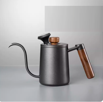 Hot selling hand-brewed coffee pot (Y5 hand-brewed coffee pot (black 550ml) + thermometer)