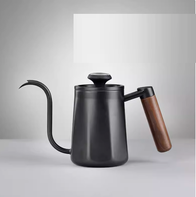 Hot selling hand-brewed coffee pot (Y8 hand-brewed coffee pot (black 550ml) + thermometer)