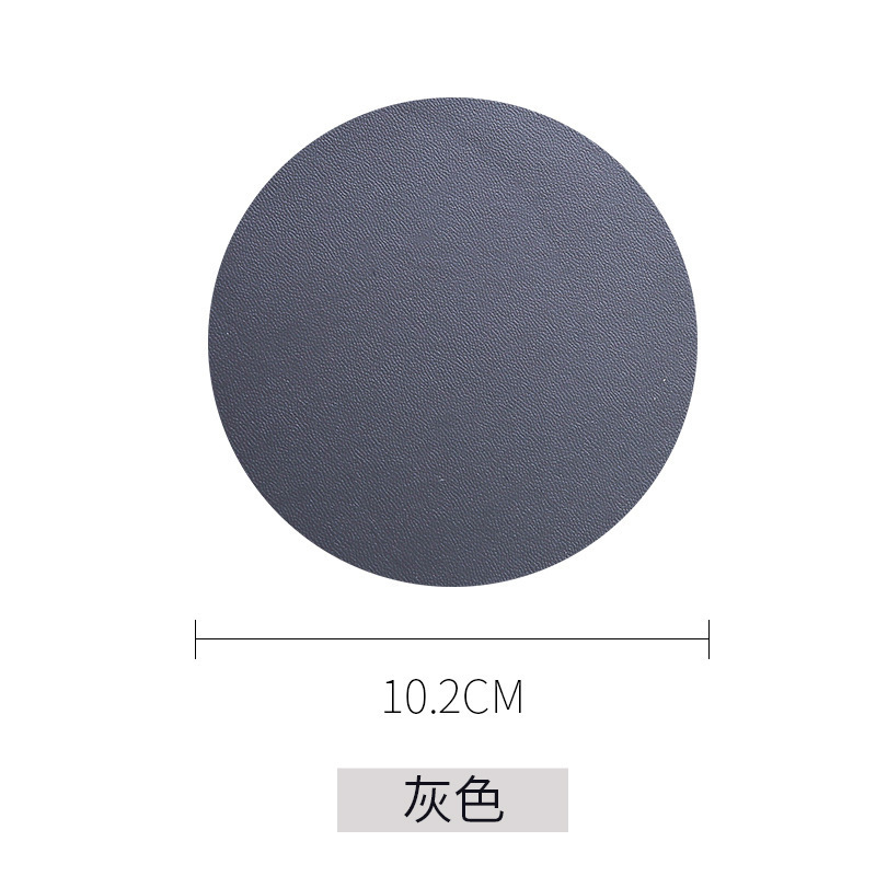 Hot Selling PU Waterproof Placemat Insulated Mat (Gray)