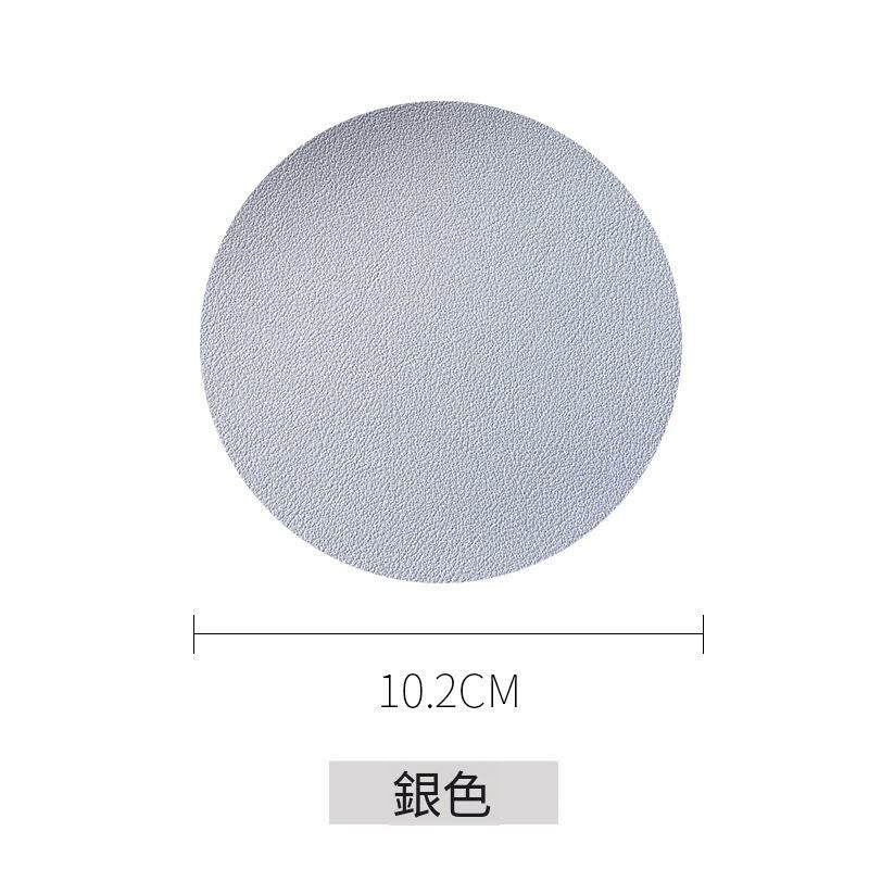 Hot Selling PU Waterproof Placemat Insulated Mat (Silver)