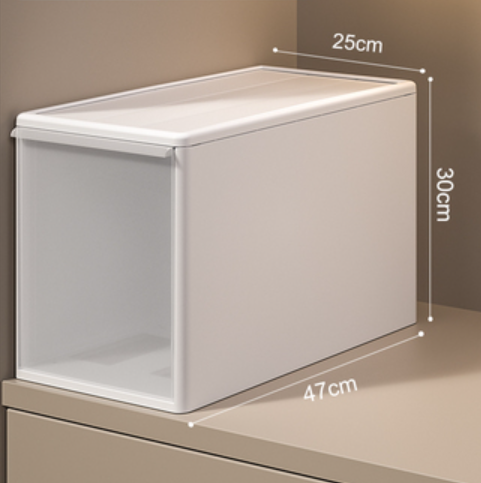 Popular wardrobe drawer-type storage box [width 25cm*height 30cm] [thick material frosted texture]