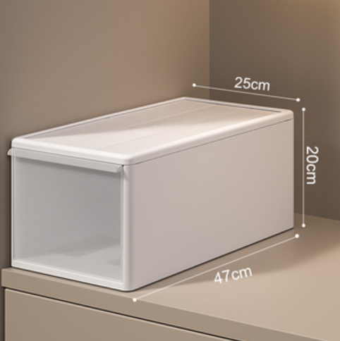 Popular wardrobe drawer-type storage box [width 25cm*height 20cm] [thick material frosted texture]