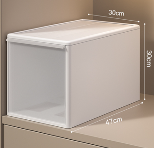 Popular wardrobe drawer-type storage box [width 30cm*height 30cm] [thick material frosted texture]