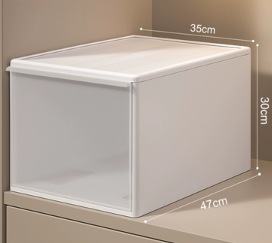 Popular wardrobe drawer-type storage box [width 35cm*height 30cm] [thick material frosted texture]