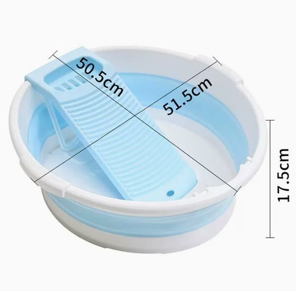 Hot style (blue and white - extra large) folding laundry tub