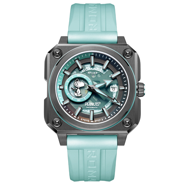 【ROMAGO 雷米格】 史努比飛行系列 經典 八角型 夜光 日期顯示 機械 手錶