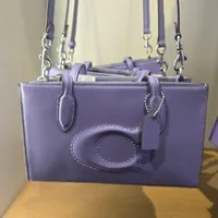 [S] COACH CR097 DBSS C NINA SMALL TOTE,SV/LIGHT VIOLET, 196395315451 (SCO868)