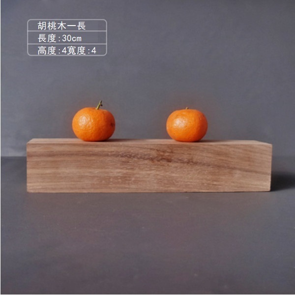 New rectangular wooden dessert plate (walnut wood with a length of 30*4*4CM)
