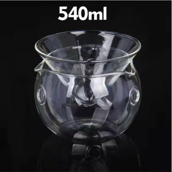 熱推乾冰煙霧意境菜鬥形玻璃甜品碗（三孔-大）