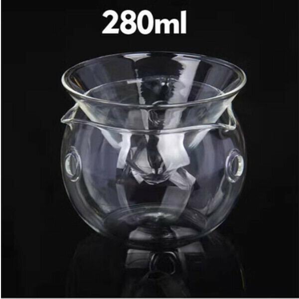 熱推乾冰煙霧意境菜鬥形玻璃甜品碗（三孔-中小）