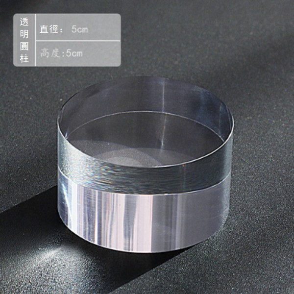 熱推亞克力水晶糕點盤點心碟（透明圓柱5-5cm）