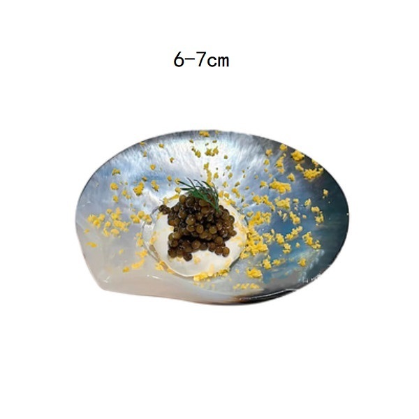 熱推創意貝殼魚子醬點心碟甜品盤碟（小號6-7cm）