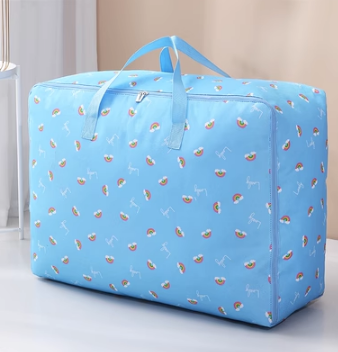 Hot push storage bag (sky blue rainbow) (thick extra large size: 70*50*30cm)