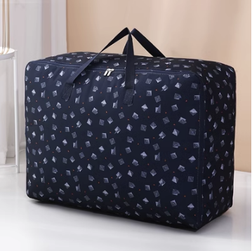 Hot push storage bag (navy square) (thick extra large size: 70*50*30cm)