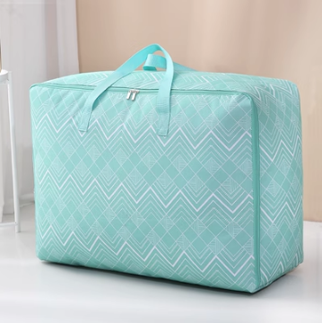 Hot push storage bag (green diamond shape) (thick extra large size: 70*50*30cm)