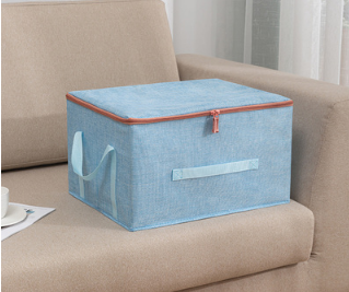 Hot push storage box (blue) (medium size 37*26*15CM)