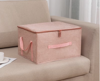 Hot push storage box (pink) (extra large size 48*37*31CM)