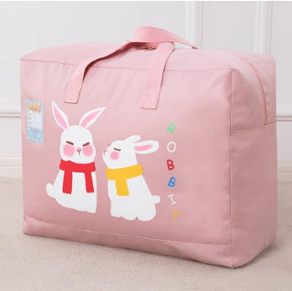 Hot push storage bag (little rabbit pink--pink) (large size: 50*25*42cm [5 pounds of quilt])