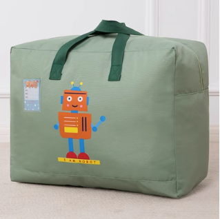 Hot push storage bag (robot - green) (extra large size 58*29*47cm [9 pounds of quilt])