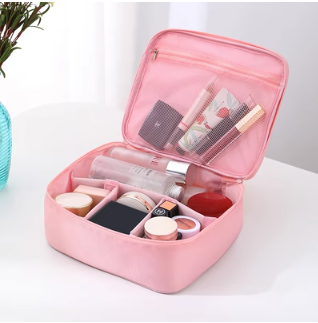 Hotly recommended cosmetics storage bag (Type B--new upgrade--pink)
