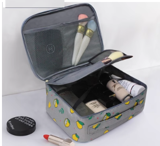 Hotly recommended cosmetics storage bag (Type A--new upgrade--grey lemon)