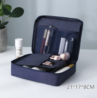 Hotly recommended cosmetics storage bag (ordinary C style - navy blue)