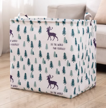 Hotly recommended storage packing bag (100L--cotton and linen--Forest Fawn)