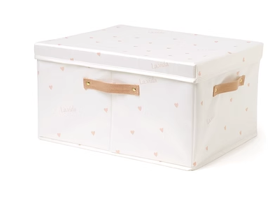 Hot push storage box (snowflake white) (large/L size: length 45*width 35*height 25cm)