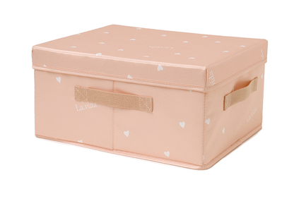 Hot push storage box (Sakura pink) (extra large/XL size: length 50*width 40*height 30cm)