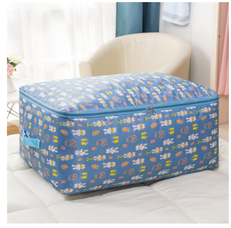 Hot recommendation Oxford cloth cotton quilt storage bag (Blue Rabbit) (large size 58*40*20cm)