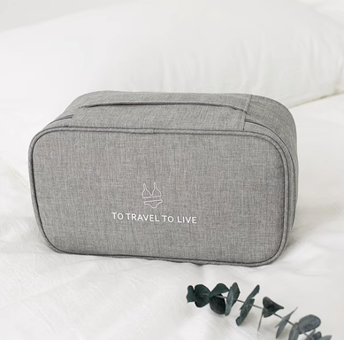 Popular travel storage bag (grey--large capacity, no odor)