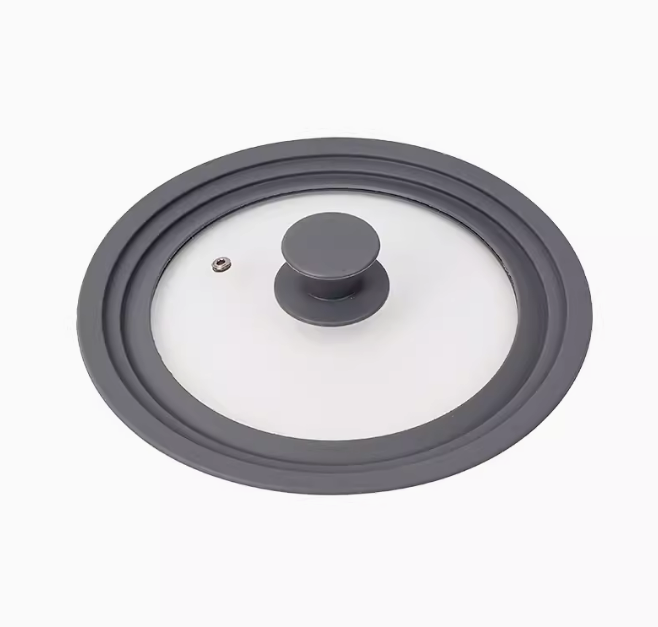 Popular tempered glass pot lid (silicone stepped lid 20cm-22cm-24cm)