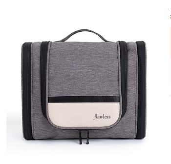 New makeup brush storage bag ([double-open large capacity] gray)