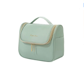 New cosmetics storage bag (curved bag--light green)