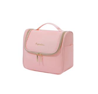 New cosmetics storage bag (curved bag--light pink)