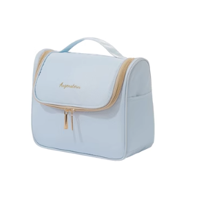New cosmetics storage bag (curved bag--light blue)