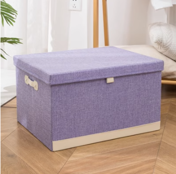 New storage box household clothing storage box (purple) (extra large size: 45L (46*36*25cm))