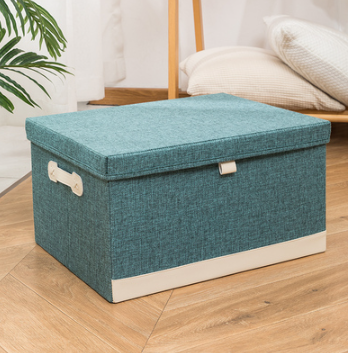 新款收納箱家用衣物儲物箱（綠色）（超大號：60L（50*40*30cm））