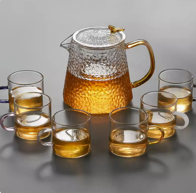 New [7-piece set] teapot (medium teapot + 6 sharing cups)