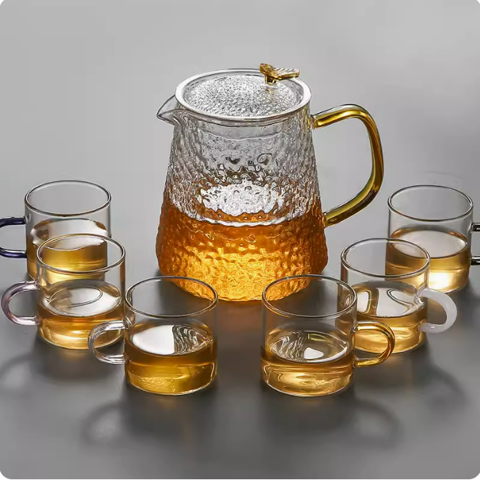 New [7-piece set] teapot (large teapot + 6 sharing cups)