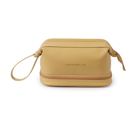 New cosmetics storage bag (double layer--Yunduo bag [bright yellow])