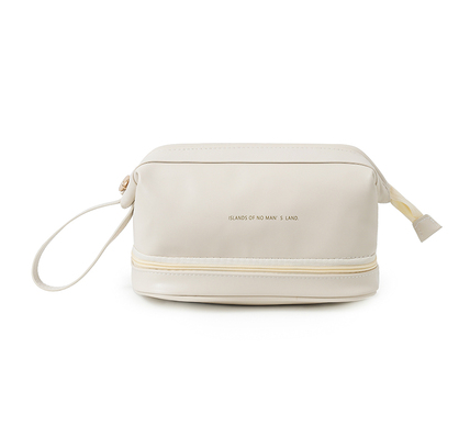 New cosmetics storage bag (double layer--Yunduo bag [cream white])