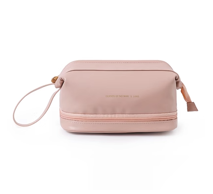 New cosmetics storage bag (double layer--Cloud Bag [Sakura Pink])
