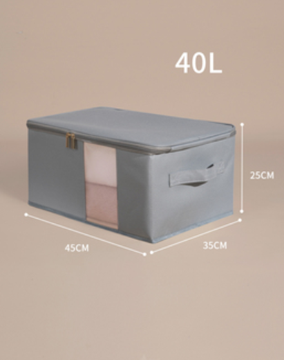 新款收納箱（【深灰色】大號45L:45*35*25cm）