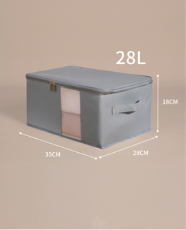 新款收納箱（【深灰色】中號28L:35*28*18cm）