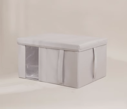 新款收納箱（透視窗【淺灰色】）（特大號：50*40*30cm）