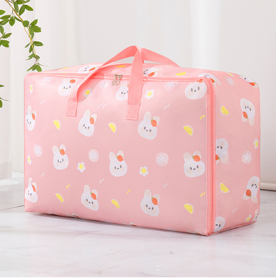 新款收納袋（粉底兔）（超大號70*50*30cm（13斤厚被））