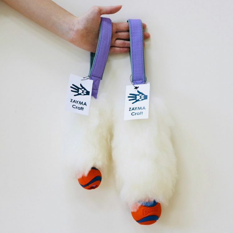 Zayma｜手工羊毛繩 + Chuckit! Ultra球（適合中小型犬）